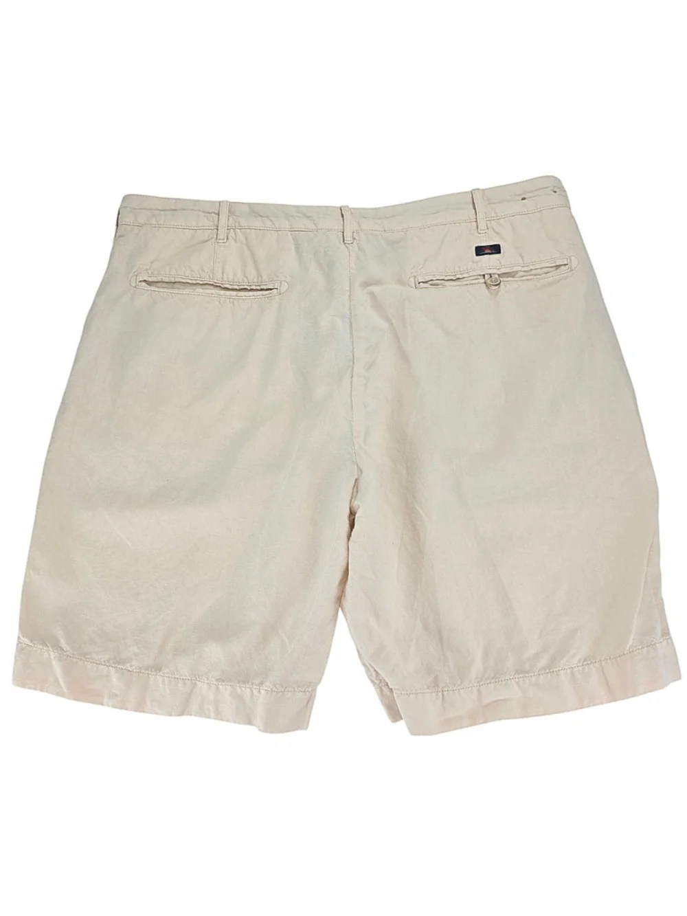 Faherty Tradewinds Linen Blend Shorts Mens 36 Stone Beige Flat Front 9